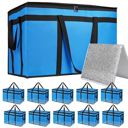 Bodaon Large 10-Pack Insulated Food Delivery Bag by Bodaon