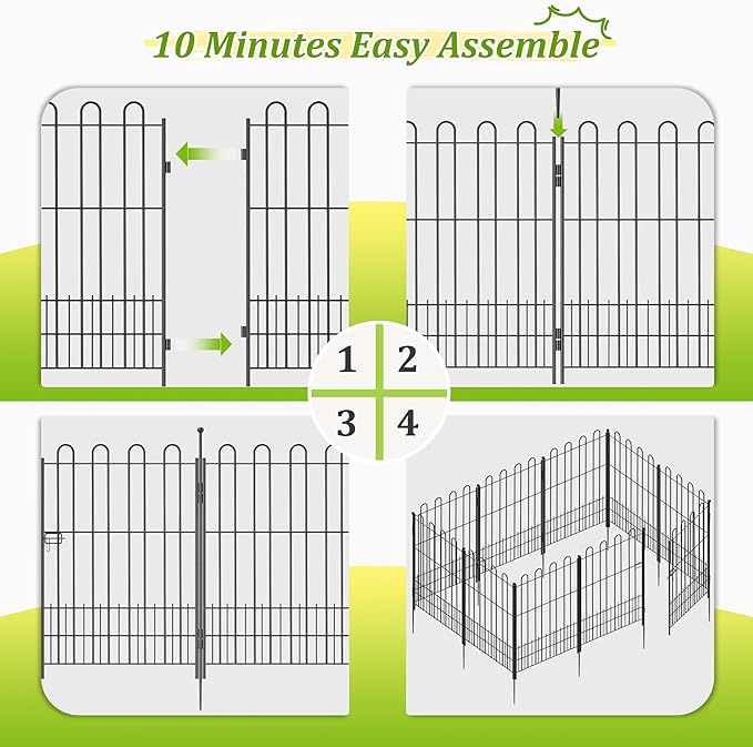 Bepatio Tall Garden Fence Animal Barrier - Image 4