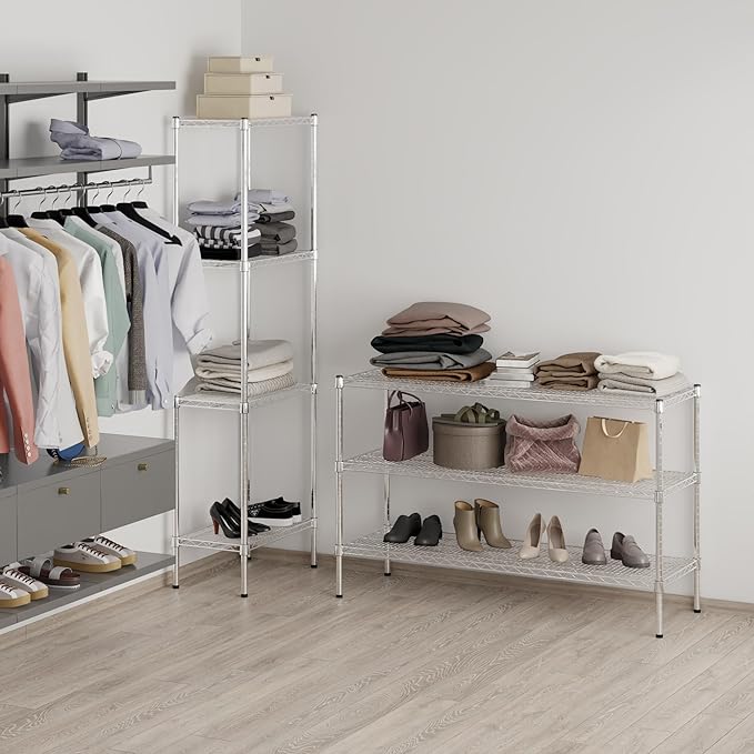 18" Deep x 54" Wide x 34" Height Wire Shelving Kit | 3-Tier | NSF Commercial - Image 7