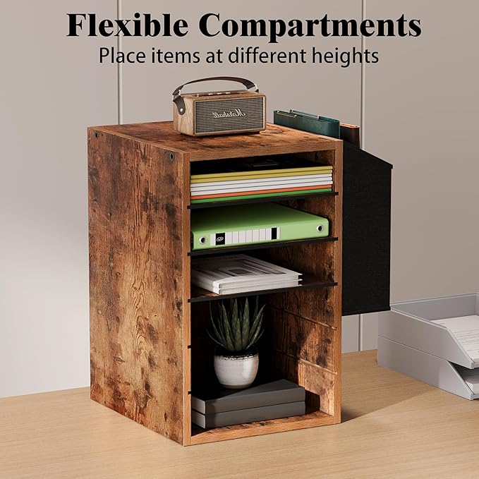 6 Tier Adjustable Countertop Mail Sorter, Mailboxes - Image 3