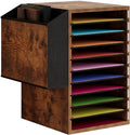 Office Mail Sorter, Wooden Paper Organizer by Unionly