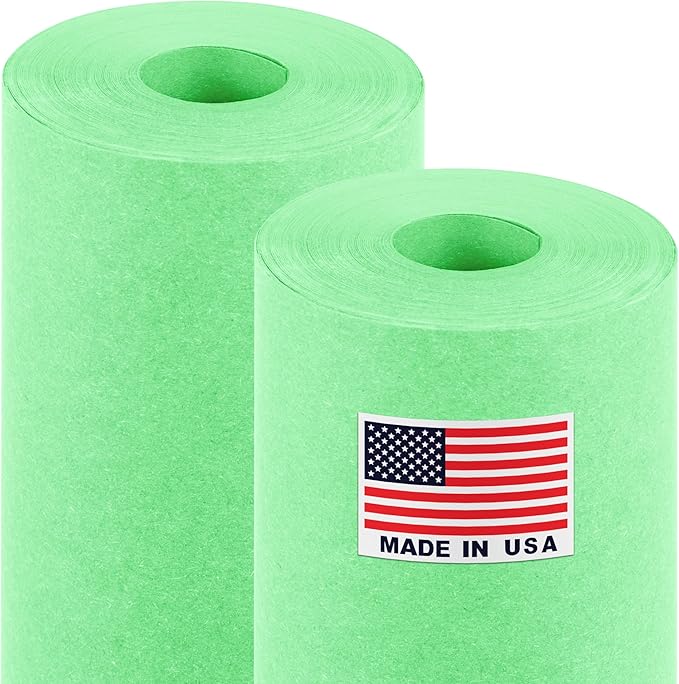 18" x 1200" Light Green Kraft Paper Roll, 45 lbs Thickness, Made in USA Colored by Paclord