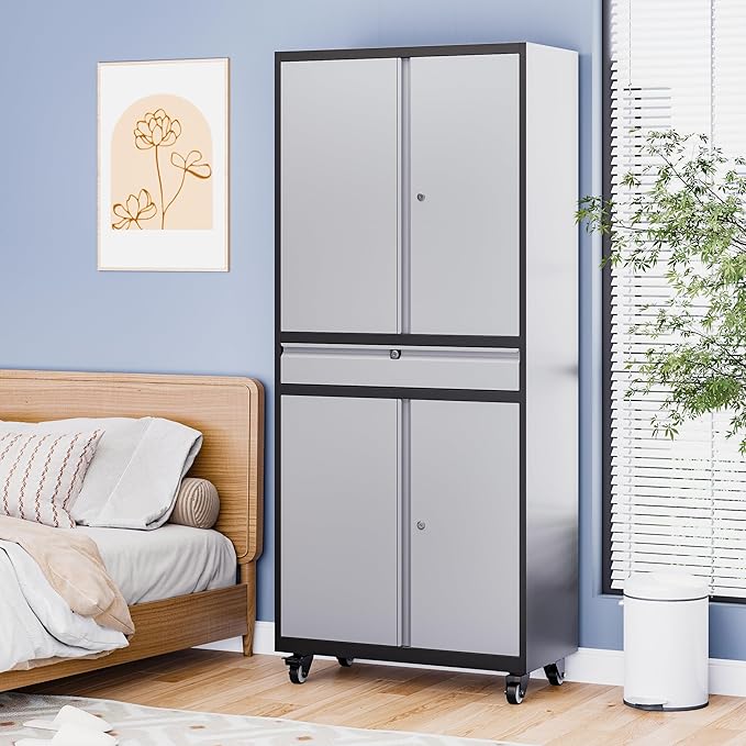 73" Metal Garage Storage Cabinet - Image 8