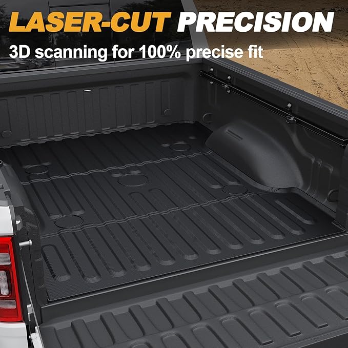 Truck Bed Mat for Dodge Ram 1500 2002-2018 & Ram 2500/3500 2002-2026 & Ram 1500 - Image 2