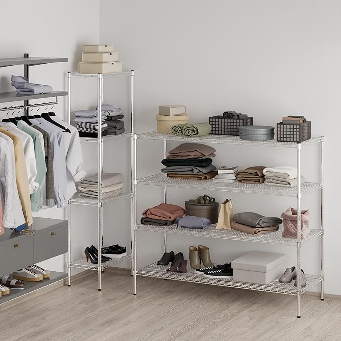 24" Deep x 60" Wide x 54" Height Wire Shelving Kit | 4-Tier | NSF Commercial - Image 7