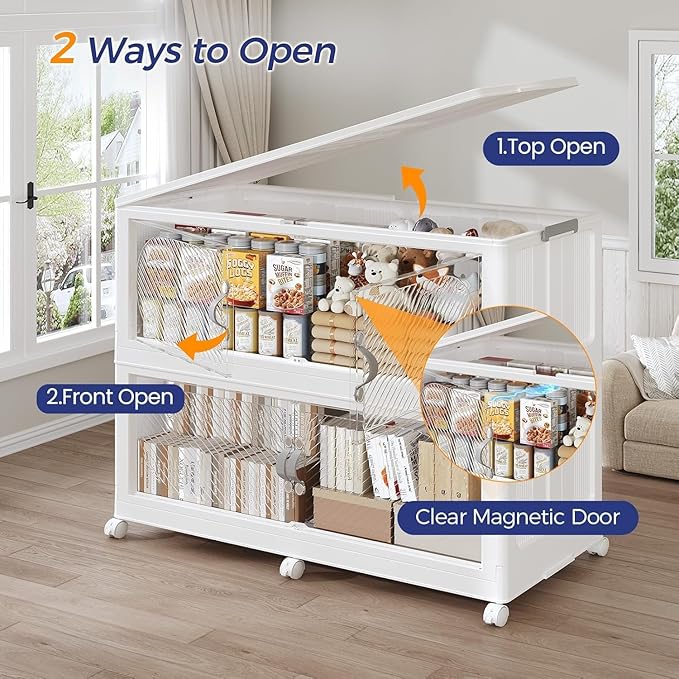 1200QT Extra Large Stackable Storage Bins - Image 4