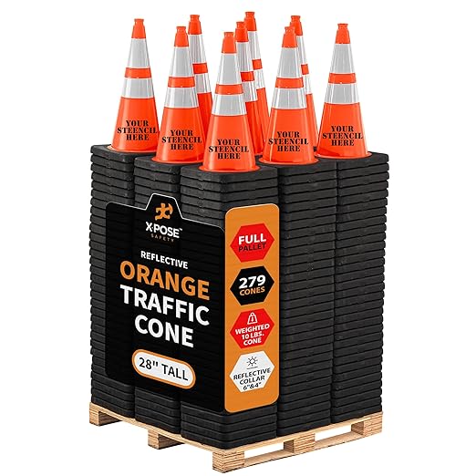 Xpose Safety 28 Inch Orange Traffic Cones by XposeSafety