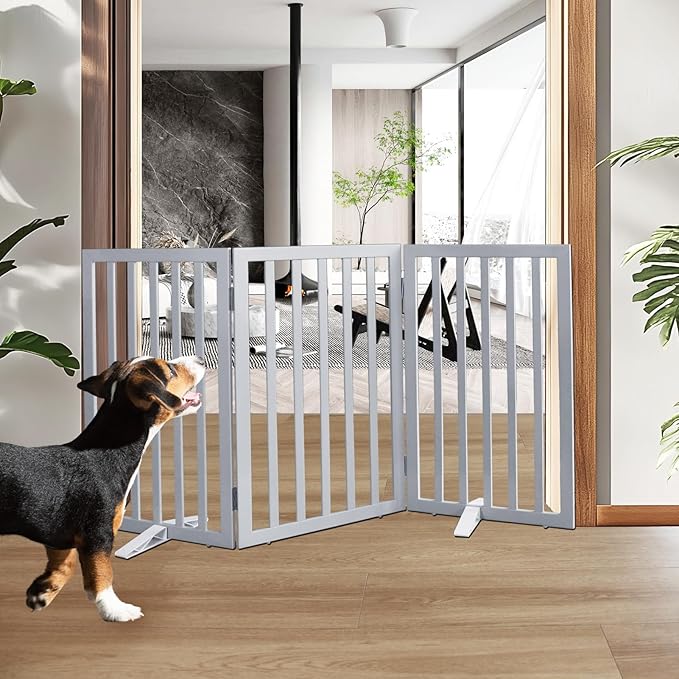 ZJSF Freestanding Indoor Dog Gate by ZJSF