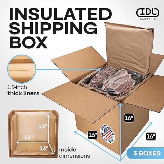 Insulated Thermal Shipping Boxes 16"x16"x16", Absorb Condensation – Ideal - Image 2