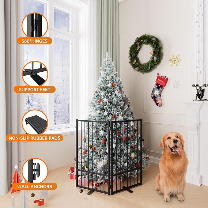 Full Metal Freestanding Dog Gate - Image 5
