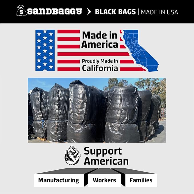Sandbaggy Black Pallet Covers | Made in USA | Tarp Fits Large Pallets Up to 55" - Image 7