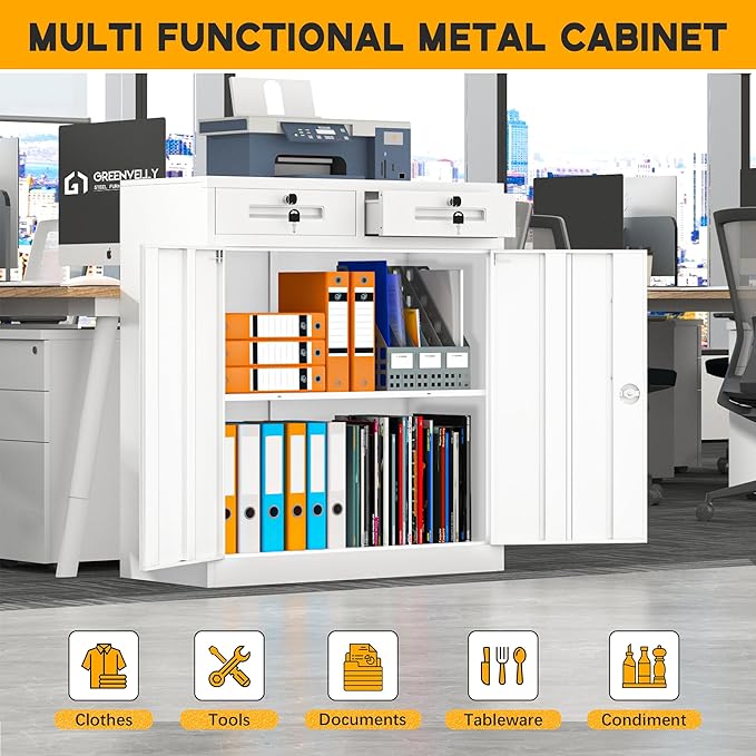 Greenvelly Metal Storage Cabinet - Image 7
