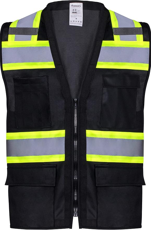 ProtectX 6 Pockets High Visibility Safety Vest by ProtectX