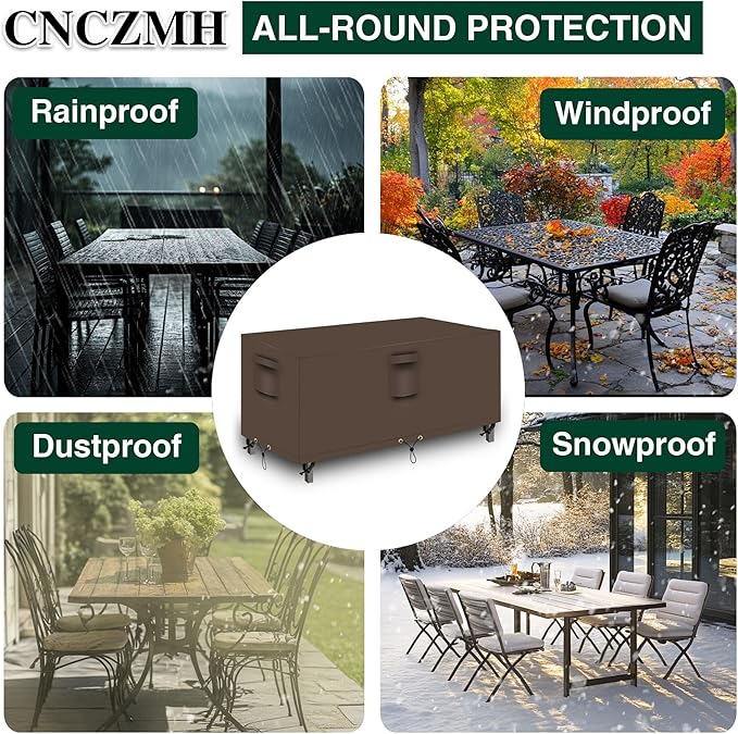 Heavy Duty Patio Furniture Covers Waterproof, 600D Outdoor Furniture Cover - Image 6