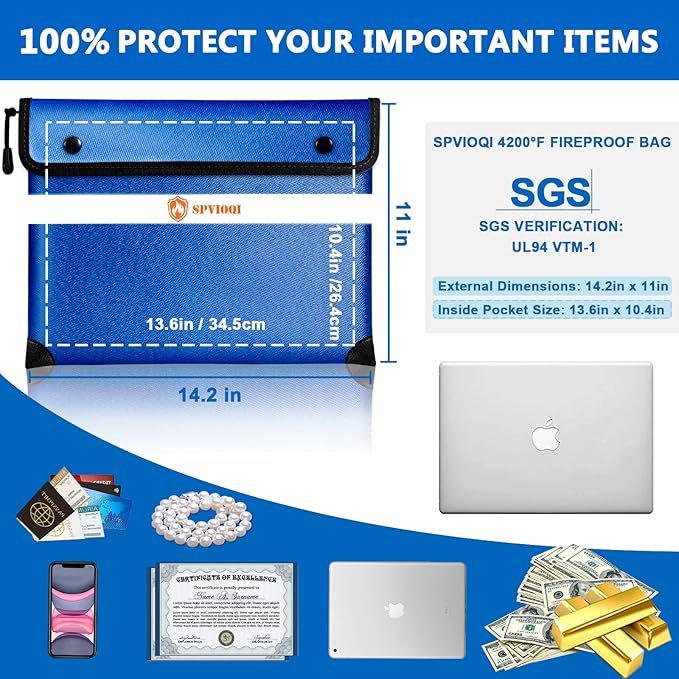 Upgraded Fireproof Document Bag - Image 5