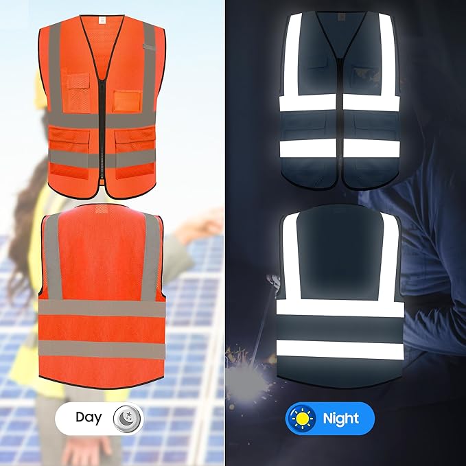 Reflective Safety Vest for Men Women - Image 3