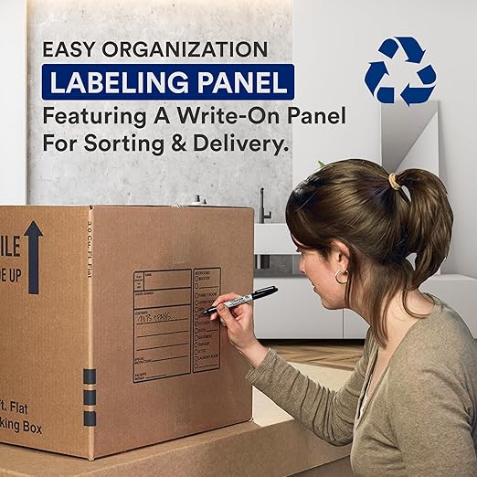 BOX USA Moving Boxes Large Heavy Duty 18x18x24 Corrugated Cardboard Box - Image 4