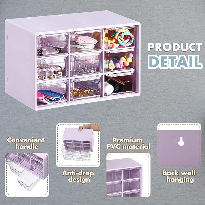 Amyhill 6 Pcs Mini Drawer Organizer Small Organizer - Image 3