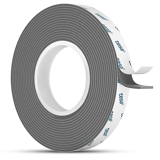 Tesa Double Sided Tape Heavy Duty 0.4in x 10ft 6311, Adhesive Mounting Tape by EMITEVER