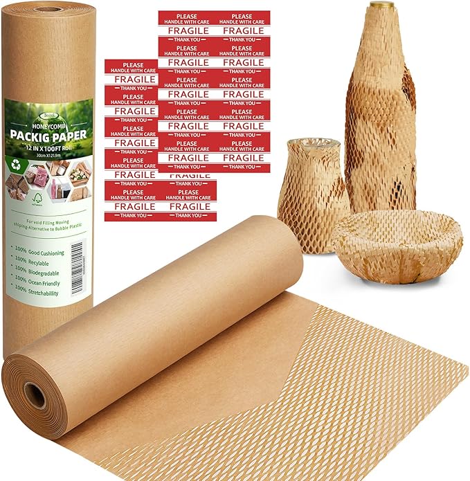 Honeycomb Packing Paper, Products & Gifts Honeycomb Wrapping Paper, Recyclable by Besitek