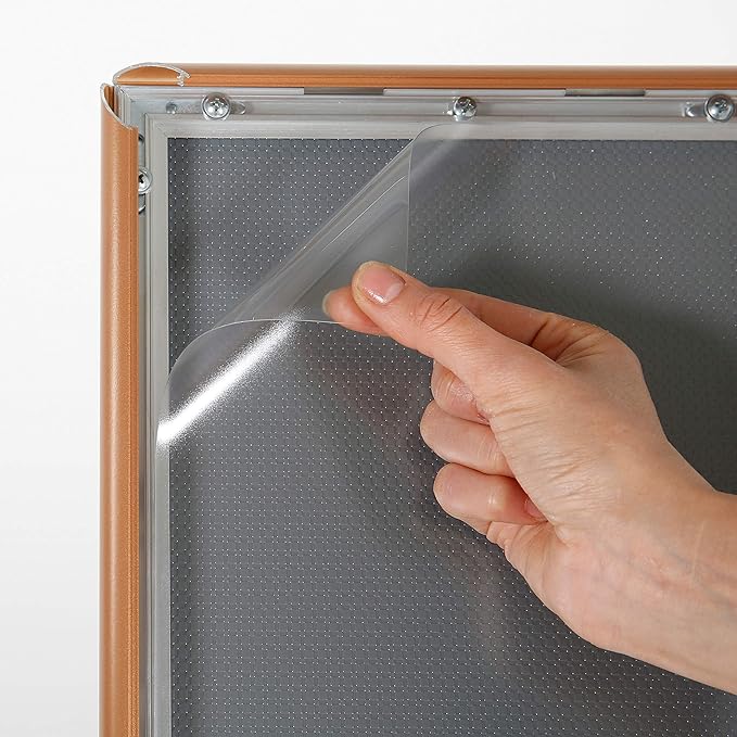 M&T Displays Curved Menu Board 11x17 Inch Pedestal Sign Holder - Image 7