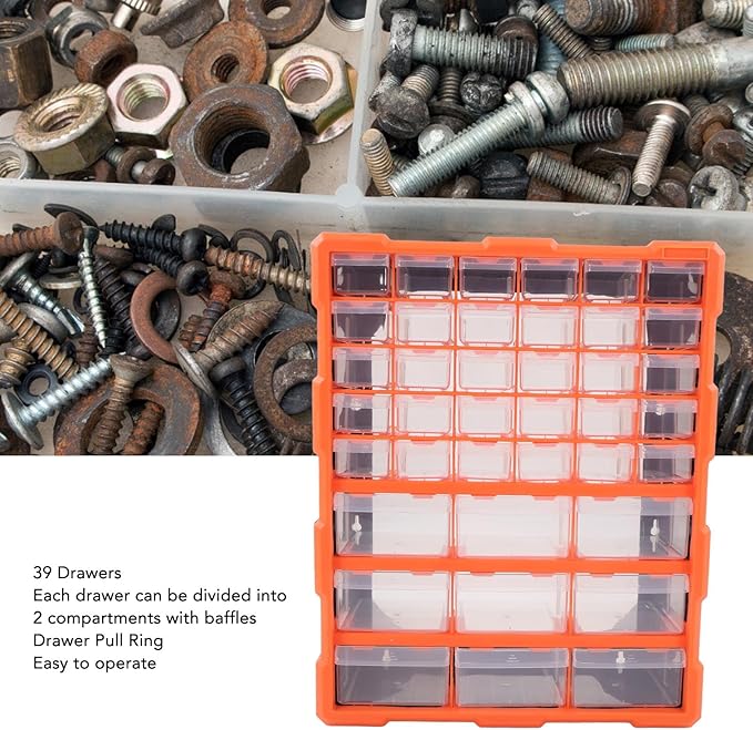 Nuts and Bolts Organizers and Storage, Parts Organizer, 39 Drawer Organiser DIY - Image 8