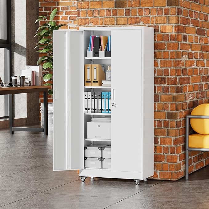 Greenvelly Metal Garage Storage Cabinet - Image 8