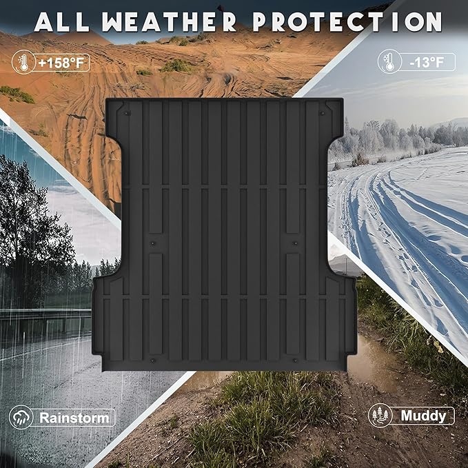 KARPAL Truck Bed Mat Fit 2015-2025 Ford F150 & Lightning 5.5FT Bed All Weather - Image 8