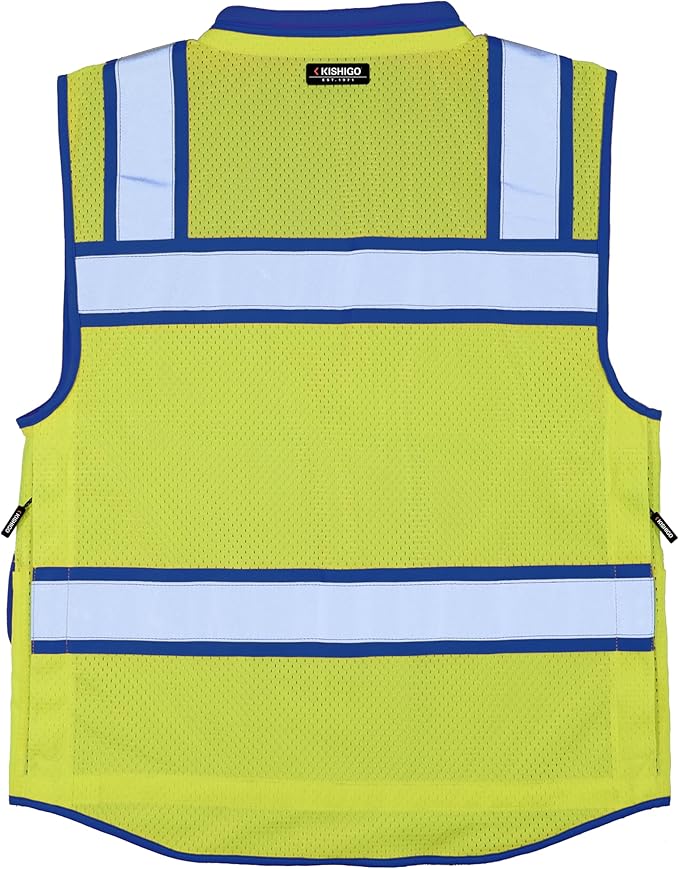 Kishigo Men's High Visibility Reflective Color Contrast Performance Surveyors - Image 3