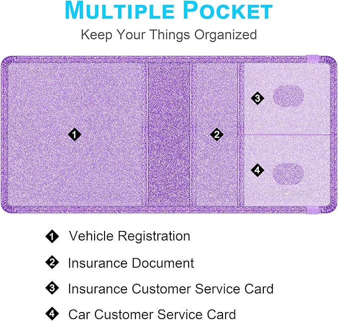 Wisdompro Small Car Registration and Insurance Documents Holder - Image 2