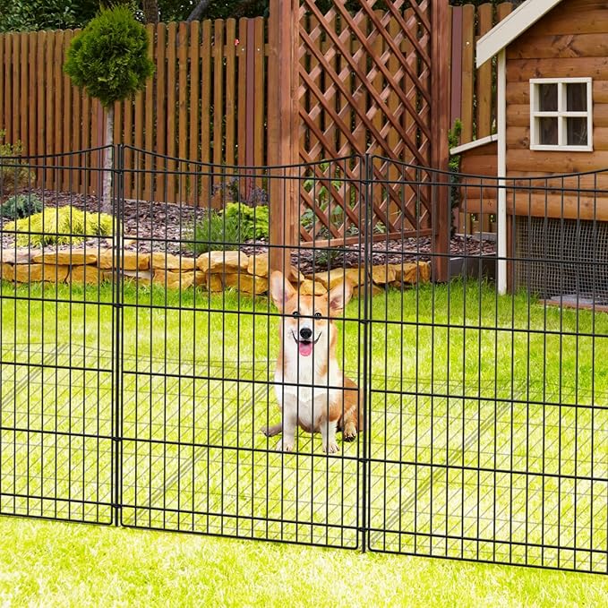 INJOPEXI Decorative Garden Fence 6 Panels 13ft×36in Garden Fences - Image 5