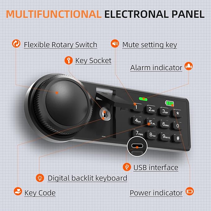 XDeer 71-Key Safe Wall Mount - Image 5