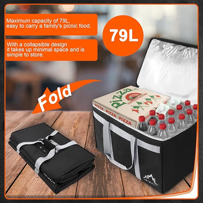 Himal Outdoors Insulated Food Delivery Bag XXXL-23Wx15Hx14D inches Premium - Image 3
