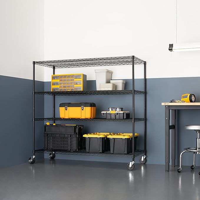Trinity Basics 4-Tier Adjustable Wire Shelving - Image 2