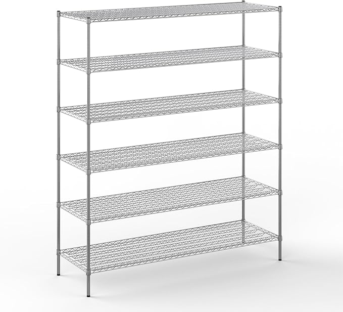 24" Deep x 72" Wide x 86" Height Wire Shelving Kit | 6-Tier | NSF Commercial by Regal+Altair