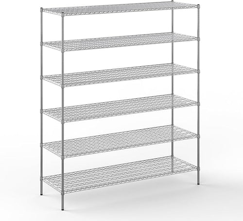 24" Deep x 72" Wide x 86" Height Wire Shelving Kit | 6-Tier | NSF Commercial by Regal+Altair