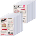 AKONEGE 30PCS 8.5" x 11" Rigid Print Protectors, Hard Plastic Sleeves by AKONEGE