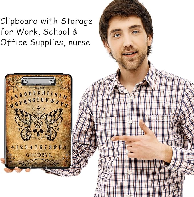 Clipboard with Storage, High Capacity Plastic Storage Clipboard with Low - Image 7