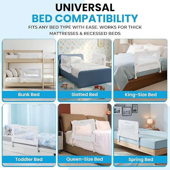 TotCraft MiniFlex Adjustable Length & Height Bed Rail - Image 4