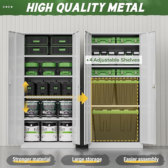 Greenvelly Metal Storage Cabinet - Image 7