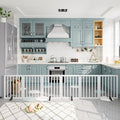 Dog Gates for Doorways Extra Wide 110inches, Wooden Freestanding Pet Gates for by MinoKesper