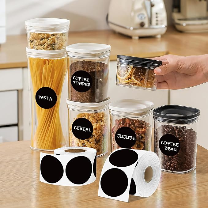 2 Inch Black Circle Stickers 500 Pcs, Permanent Color Coding Dots - Image 6