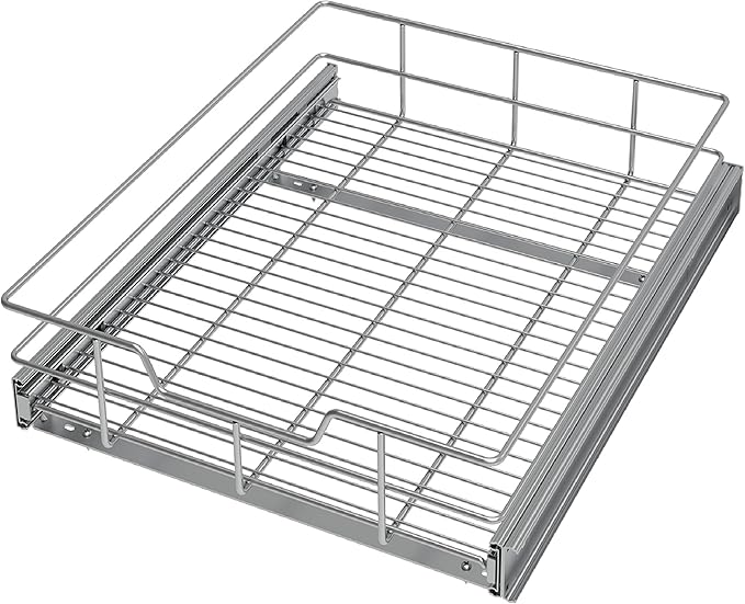 Pull Out Cabinet Organizer 17" W X 22" D, Slide Out Drawers by STORKING