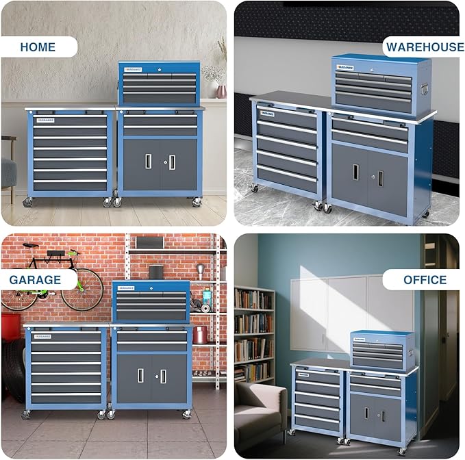 LARBANKE 5-Drawer&8-Drawer Tool Chest combination, - Image 8