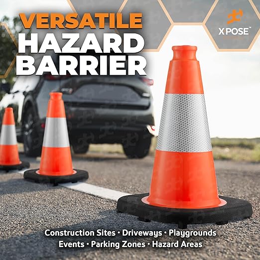 Xpose Safety 12 Inch Orange Traffic Cones - Image 6