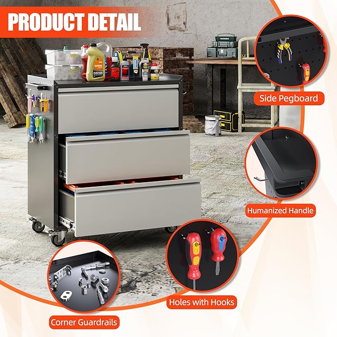 Aobabo Tool Storage Garage Cabinet - Image 6