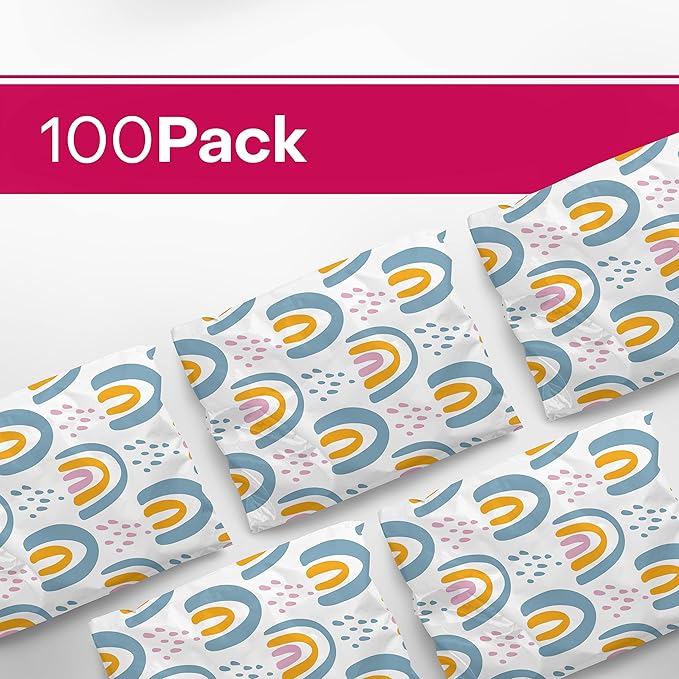 10x13 Poly Mailers – Boho Rainbow – Waterproof, Tear-Resistant Shipping Bags - Image 3