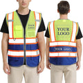 BeautyWill Custom Logo Safety Vest Class 2 High Visibility Reflective Vest by BeautyWill