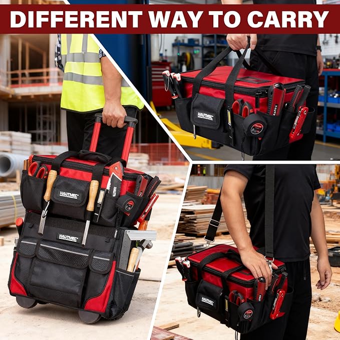 HAUTMEC 16-Inch Multi-Function Tool Bag - Image 7