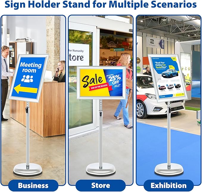 6Packs Floor Standing Sign Holder Stands - Image 8